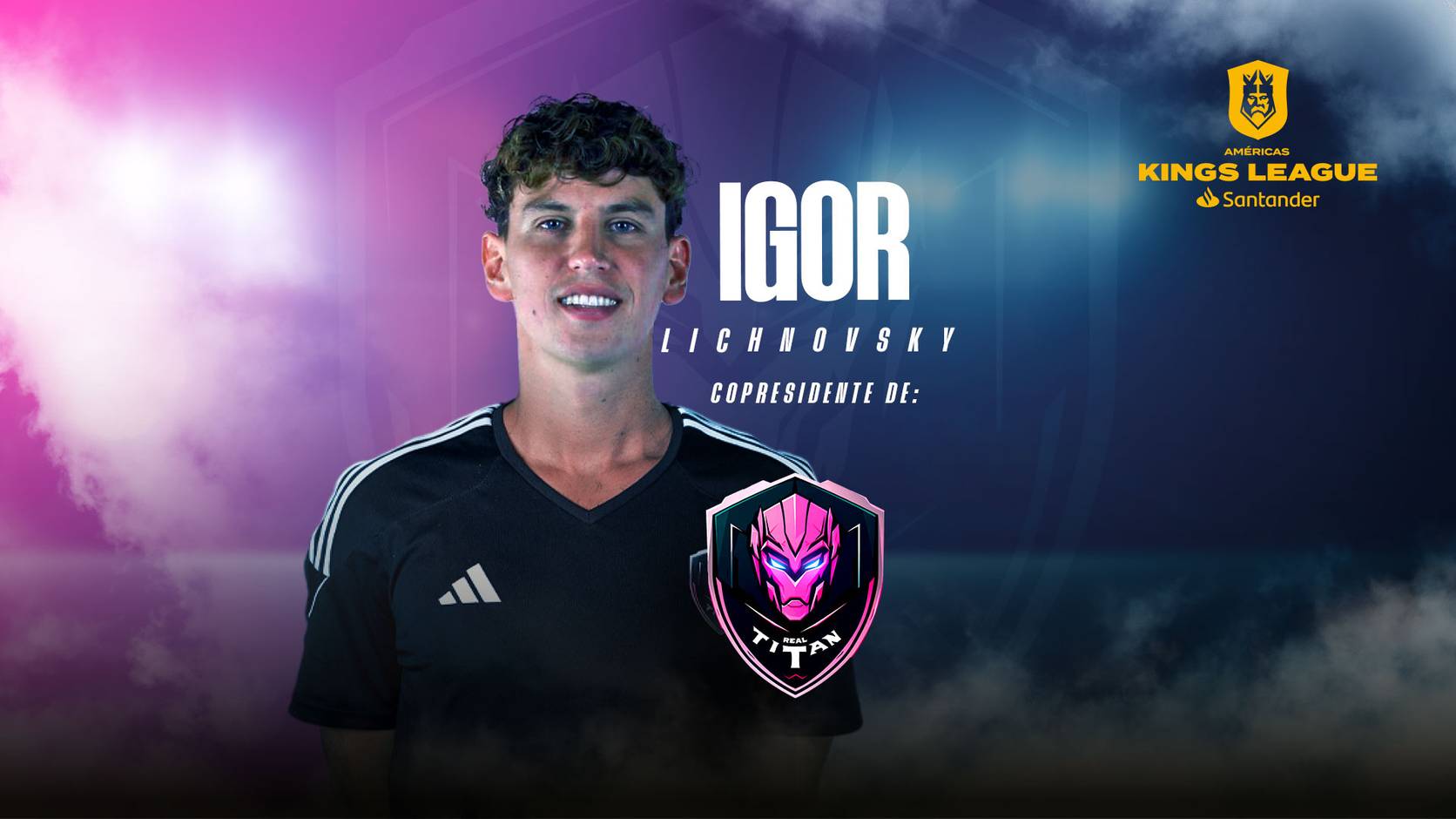 Igor Lichnovsky se une a Germán Garmendia como copresidente de Real Titán FC