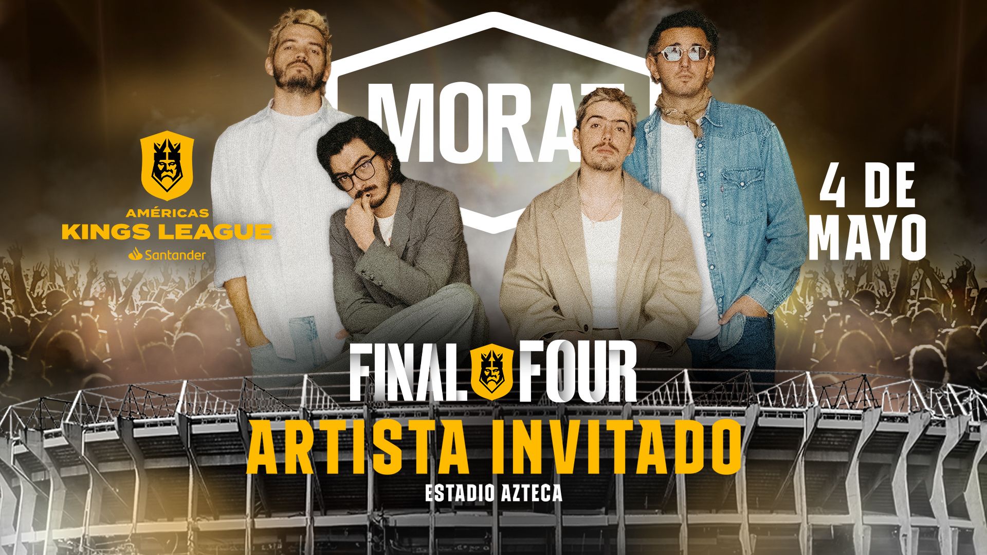 Morat se une a la fiesta de la Final Four en el Azteca - Actualidad Kings League Americas