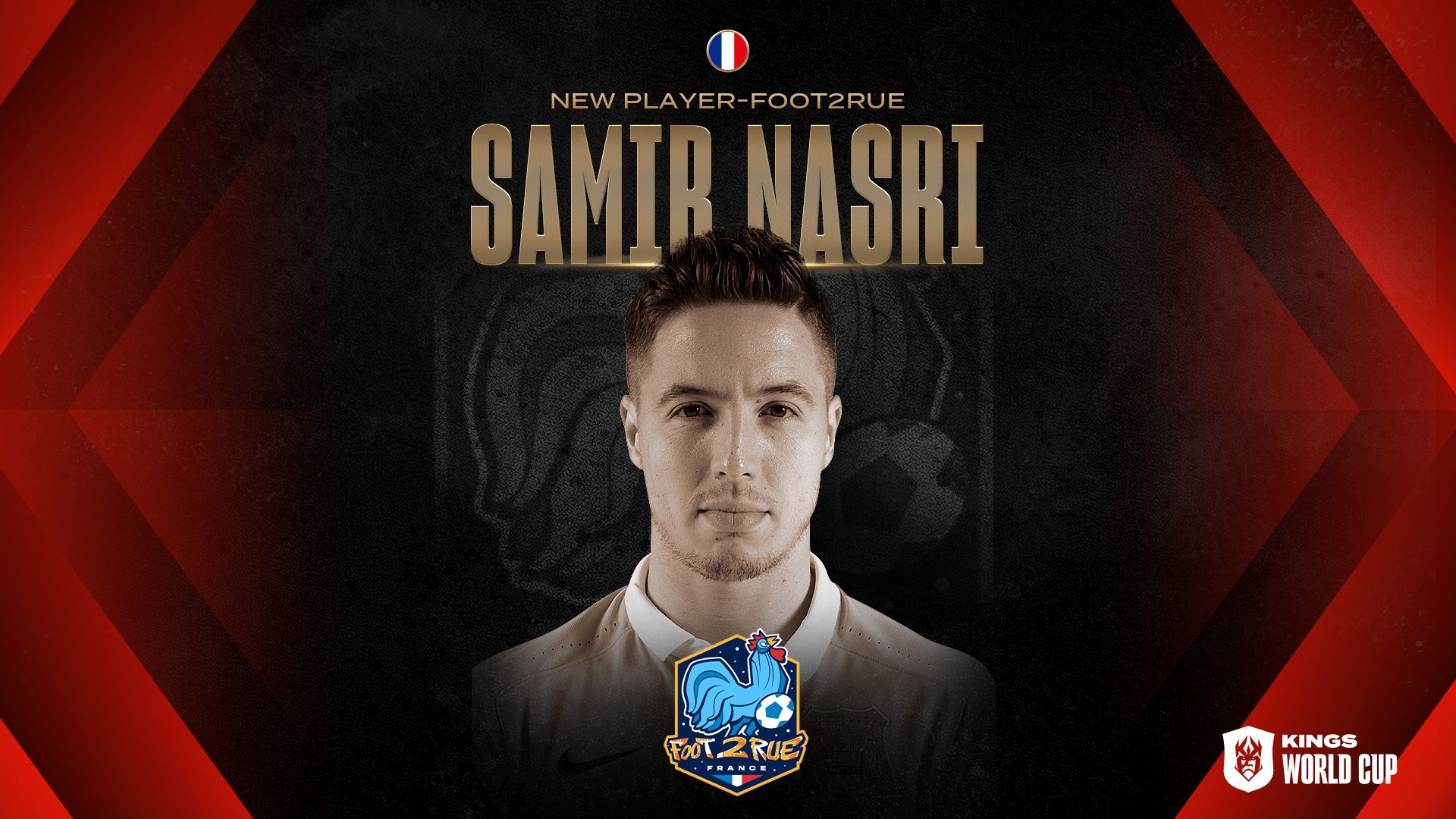 Amine anuncia a Nasri para FOOT2RUE en la Kings World Cup