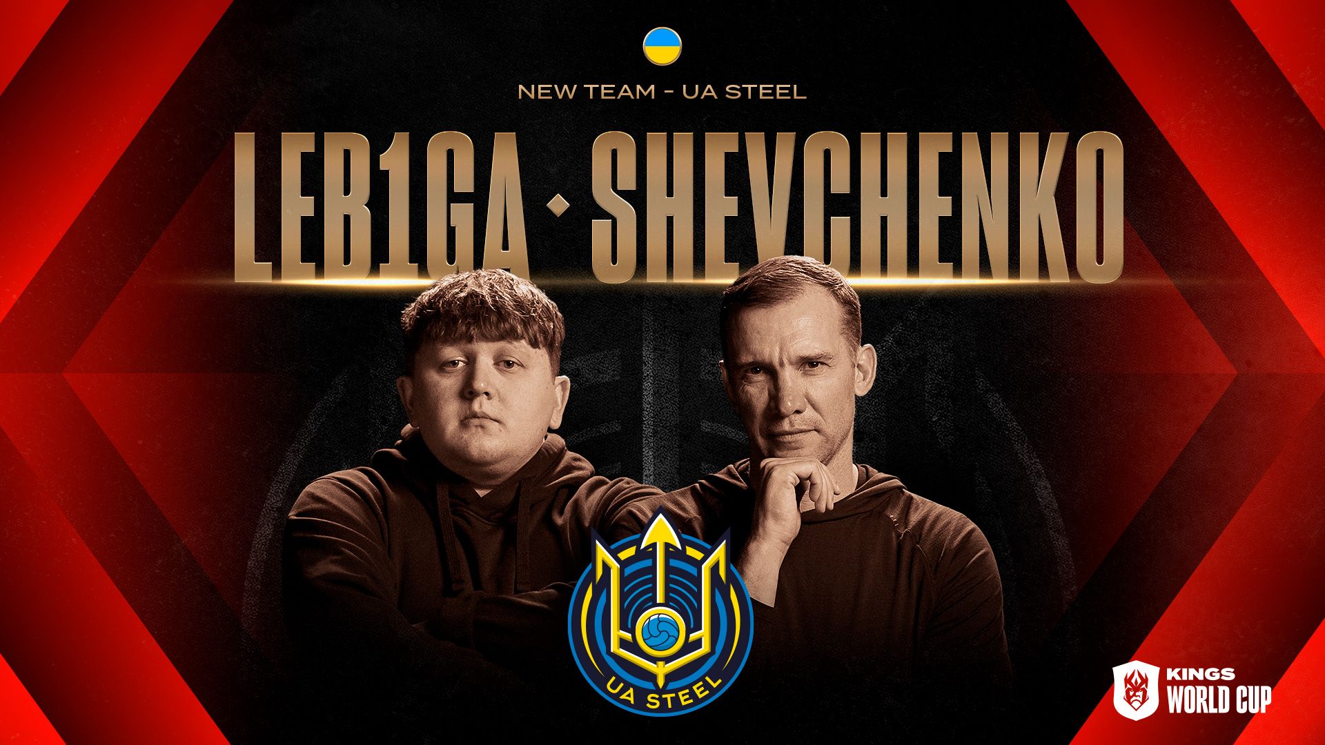 Shevchenko y Leb1ga presiden a UA Steel en la Kings World Cup