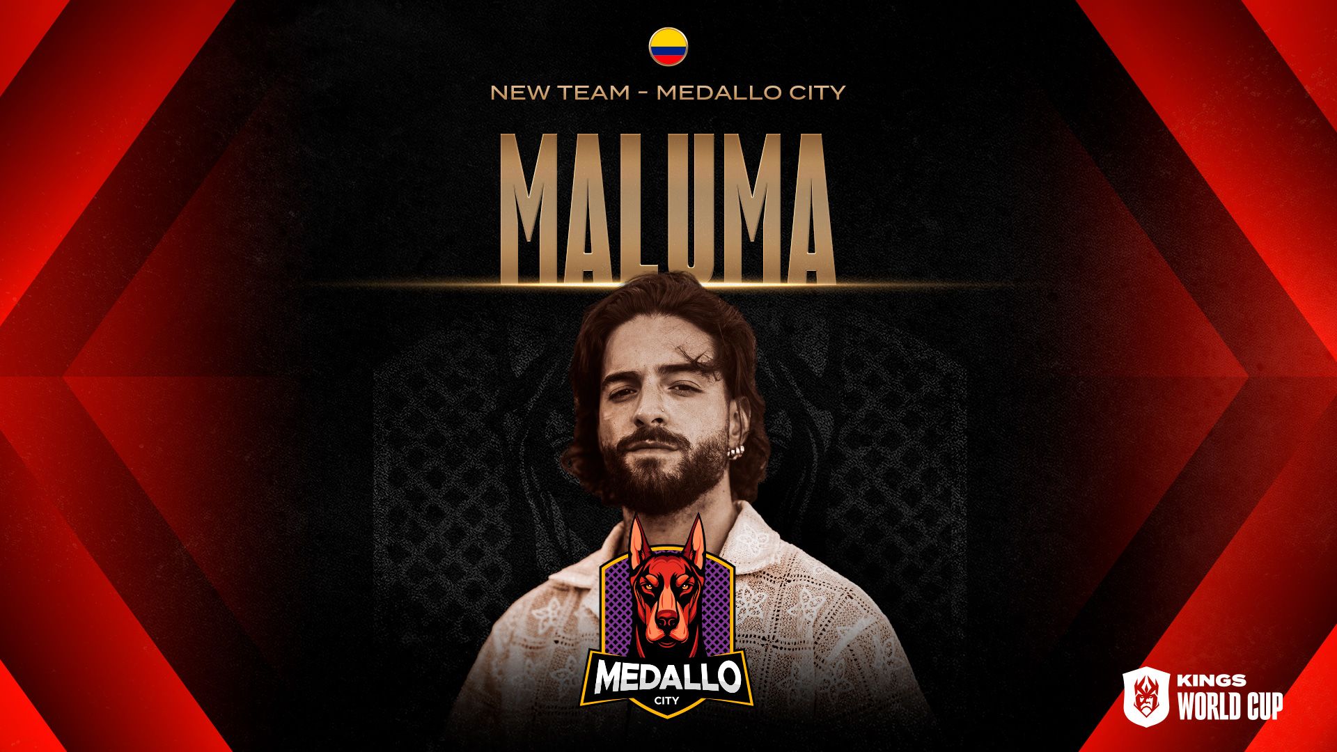 Maluma preside Medallo City, último invitado a la Kings World Cup