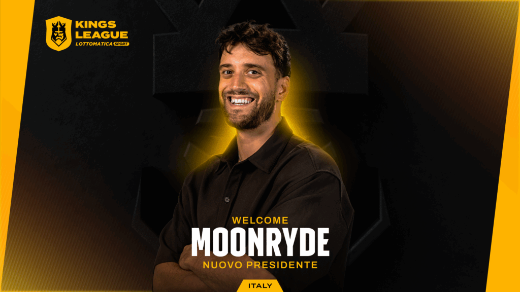 Moonryde entra nella Kings League Lottomatica.sport Italy come nuovo presidente - Blog Kings League Italia